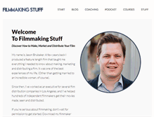 Tablet Screenshot of filmmakingstuff.com